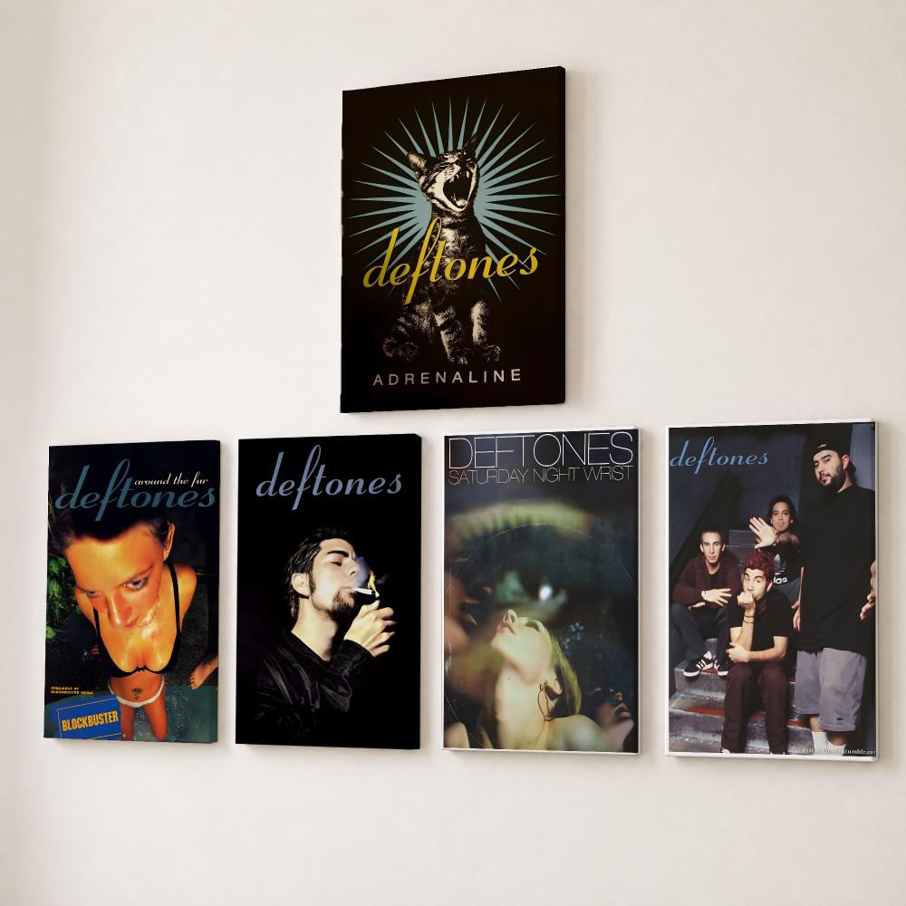 Canvas Wrap Ready - 록 밴드 D-Deftones 그림 캘리그라피 HD