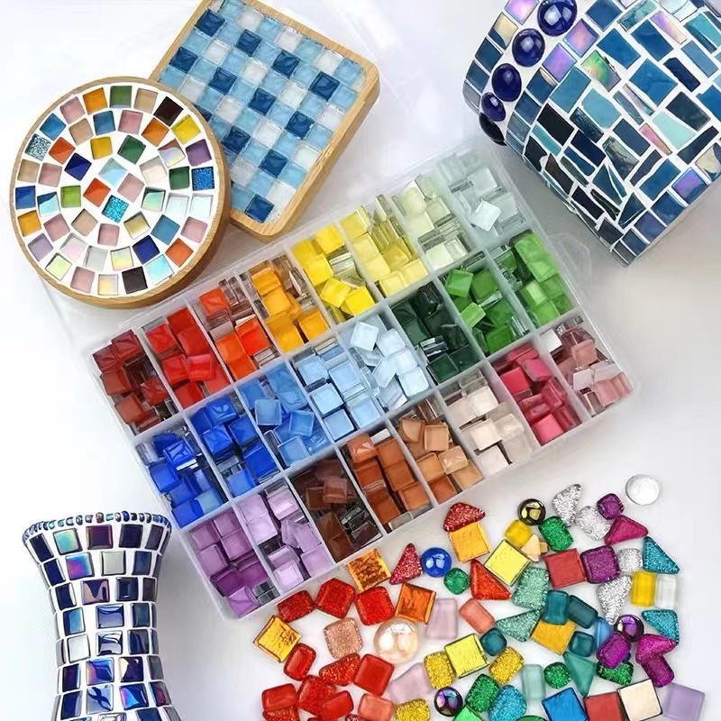 Ceramic Tile Blank - DIY 세라믹 모자이크 유리 50pcs 타일