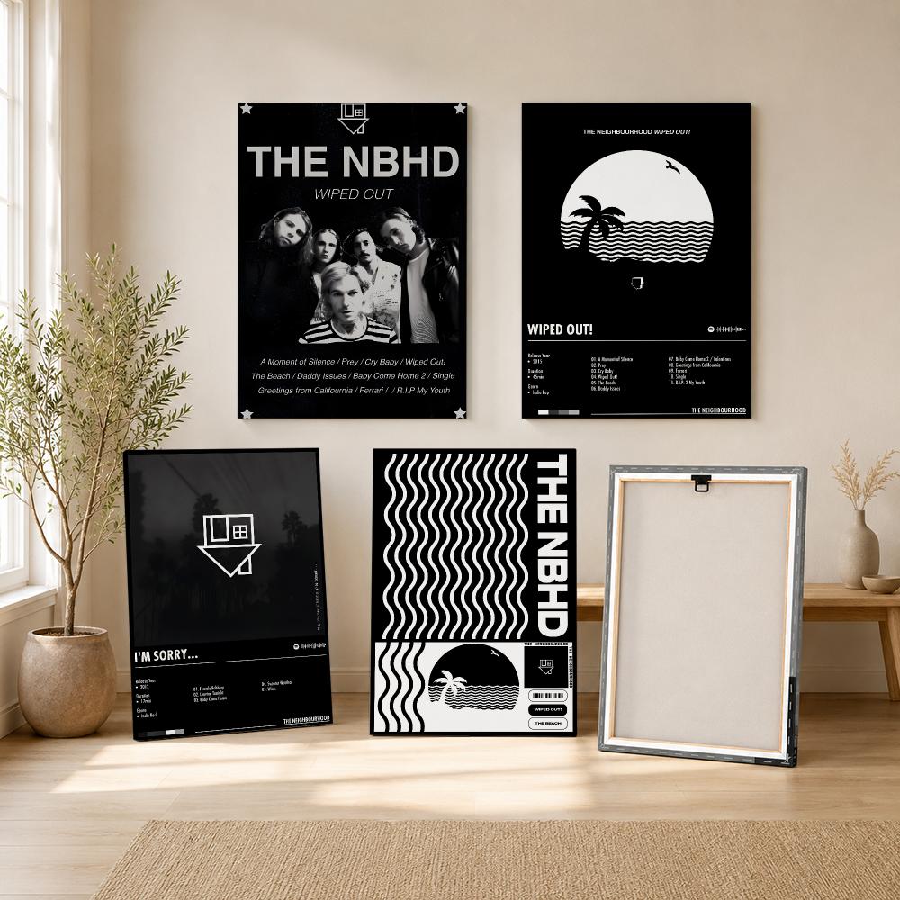 록 밴드 '더 네이버후드' 그림 캘리그라피 HD 캔버스 - Canvas Wrap Ready 리뷰 및 가격