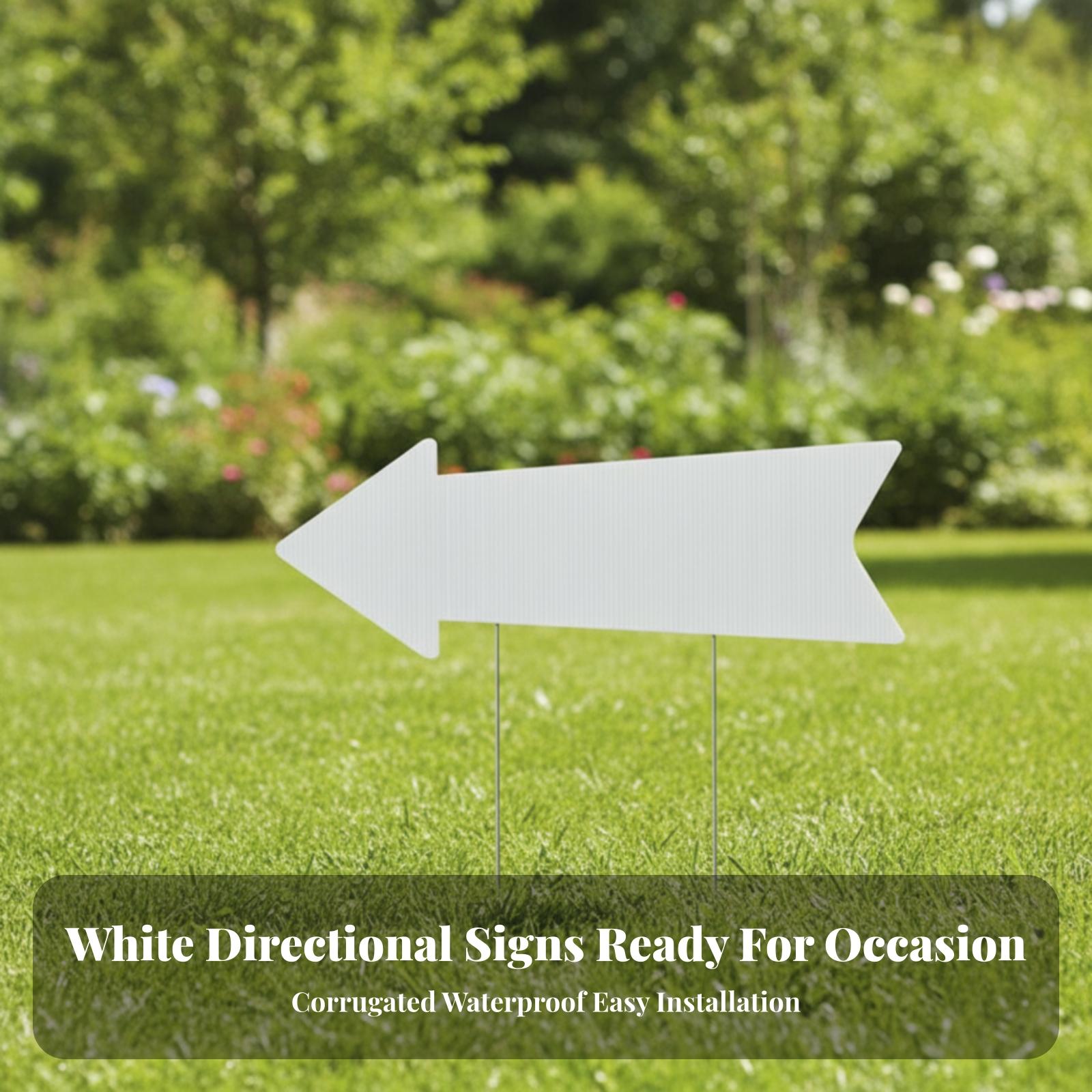 무지 상태의 야드 표지판, 골판지 재질의 화살표 모양  - Yard Sign Blank 리뷰 및 가격