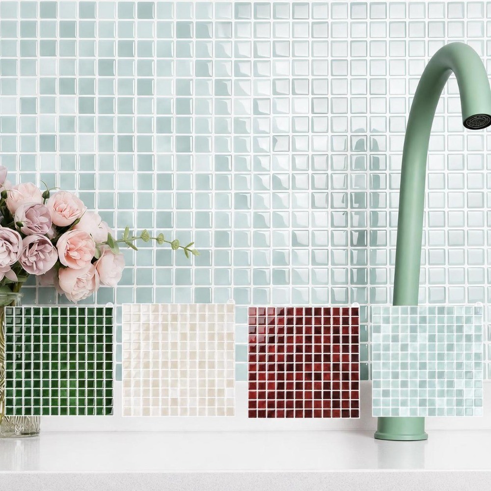 자가 접착 벽 타일 스티커 방수 세라믹 느낌 주방 백스 - Ceramic Tile Blank 리뷰 및 가격