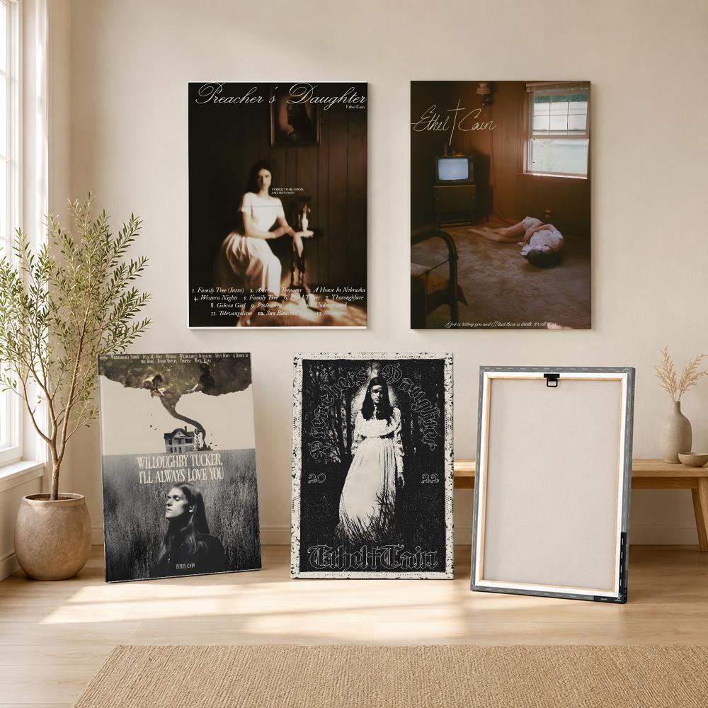 싱어 E-에델 케인 그림 캘리그라피 HD 캔버스 벽 장 - Canvas Wrap Ready 리뷰 및 가격