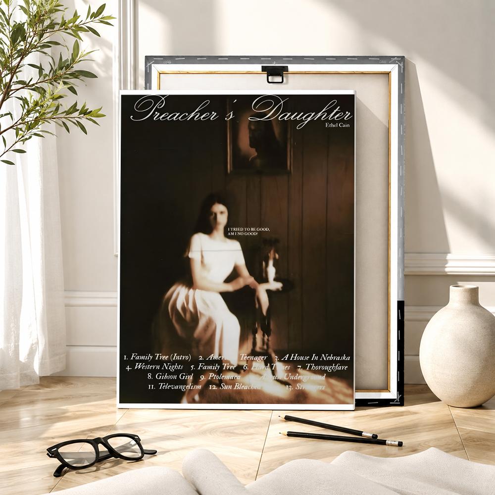 싱어 E-에델 케인 그림 캘리그라피 HD 캔버스 벽 장 - Canvas Wrap Ready 리뷰 및 가격