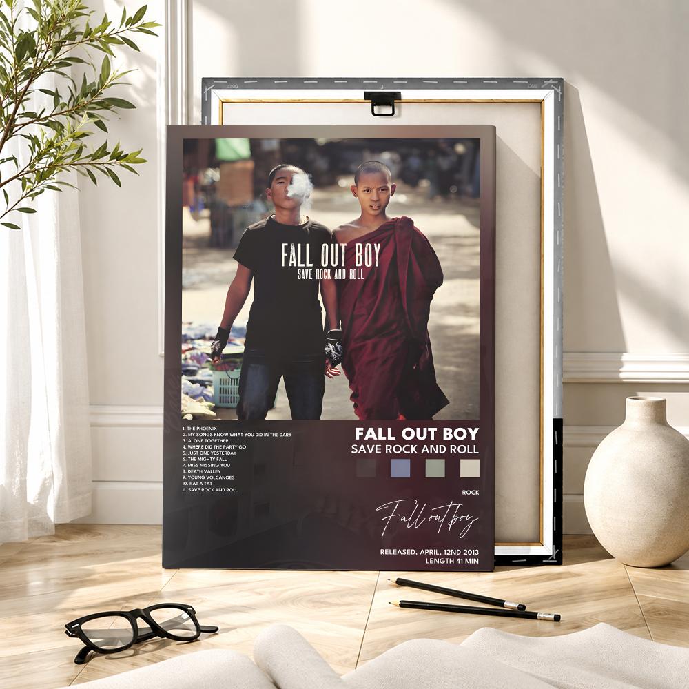 록 밴드 F-Fall Out Boy 음악 그림 캘리그라 - Canvas Wrap Ready 리뷰 및 가격
